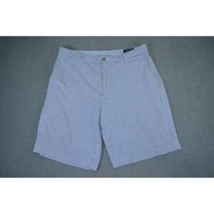 Polo Ralph Lauren 9" Seersucker Shorts Men's 32 Stretch Classic Fit Chino Blue